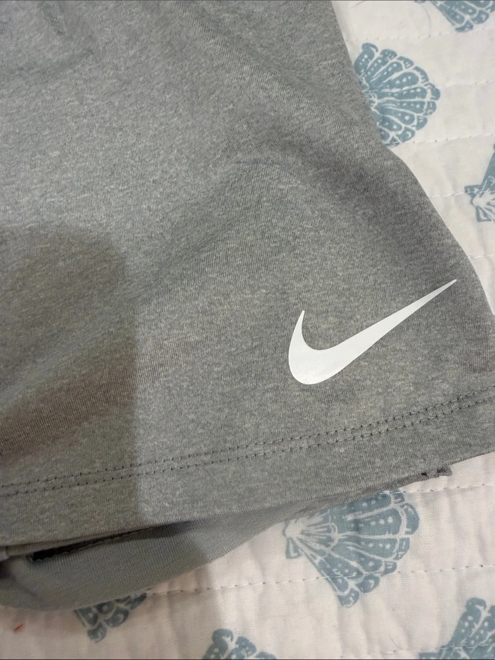 Nike Gray Girls' Athletic Skort with White Swoosh girls size 6x